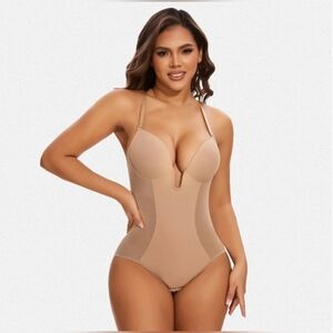 Shaperin Backless U Plunge Scuipting Butt-Lifting Shapewear Bodysuit #829